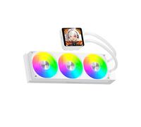 darkFlash DV360SM Tout-en-Un Refroidisseur de processeur liquide, écran LCD 3,2" avec résolution 320*320, synchronisation ARGB, ventilateurs PWM Radiateur 360mm, CPU PC Aio Cooler Compatible avec