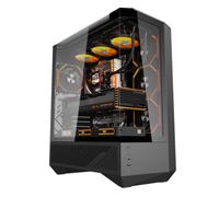 DarkFlash DY460 Blanc Boîtier PC de Jeu ATX/M-ATX/ITX et 4 Ventilateurs ARGB préinstallés, Verre trempé à 330 °, Distance maximale GPU de 400 mm, Support de radiateur de 360 mm, USB 3.2 Gen 2
