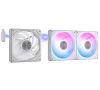 darkFlash G24 Lot de 3 ventilateurs magnétiques ARGB pour boîtier PC 120 mm - Installation sans outil, refroidissement jusqu'à 2200 tr/min, PWM à 4 broches, synchronisation avec le logiciel de la