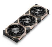 darkFlash INF34 Lot de 3 ventilateurs de boîtier PC 120 mm, chaîne en marguerite, refroidissement jusqu'à 2000 tr/min, PWM à 4 broches, ventilateur d'ordinateur ARGB (noir)