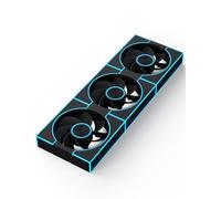 darkFlash Lot de 3 ventilateurs de boîtier PC 120 mm PWM ARGB Sync Ventilateurs RGB adressables pour boîtier d'ordinateur et arrière à haut débit d'air (DM8R LINE, noir)