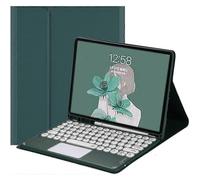 (DarkGreen) Galaxy Tab S9+ 12.4 2023 Model Detachable Keyboard Cover with Bluetooth Round Keys
