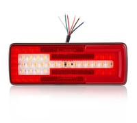DARKGUARD 1 x Feu Arrière LED pour Remorque 12V/24V Homologué E-Mark Étanche IP67 Feux de Remorque 6 en 1 Feu de Frein Clignotant, Feux de Position Antibrouillard Marche Arrière et Réflecteur