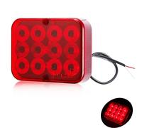 DARKGUARD 1xRouge Antibrouillard Arrière Éclairage LED 12v Marque E Étanche Remorques Homologation Brouillard de Remorque LED Feux Arrière de Remorques Imperméable pour Voiture Camion Caravane