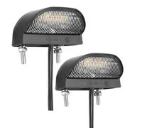 DARKGUARD 2 x Éclairage Plaque Immatriculation LED 12V 24V Feux Arrière de Plaque d’Immatriculation pour Remorque Voiture Lumière Blanche Froide ECE Étanche