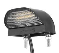 DARKGUARD Éclairage Plaque Immatriculation LED 1 Pièce 12V 24V Feux Arrière de Plaque d’Immatriculation pour Remorque Voiture Lumière Blanche Froide ECE Étanche