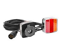 DARKGUARD Feux Arrière Remorque LED-12V-avec Magnétique-Marque E-avec Câble7,5m-Connecteur Fiche 7 Broches- Imperméable,Etanche Feu Remorque led 12v avec Prise pour Caravane Véhicules Agricole