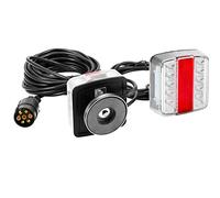 DARKGUARD Feux Arrière Remorque LED-12V-avec Magnétique-Marque E-avec Câble7,5m-Connecteur Fiche 7 Broches- Imperméable,Etanche Feu Remorque led 12v avec Prise pour Caravane Véhicules Agricole