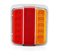 DARKGUARD Led Feux Arrière De Remorque 12v,1Pcs Feu Arrière Led 12v Etanche Feu Arrière Remorque Gauche,Lampe Lumière d'Immatriculation Feu led Imperméable Pour Camion Caravane Motorhome Van E-Mark