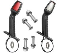 DARKGUARD Lot de 2 Feux de Gabarit LED Caoutchouc Feu de Gabarit Latéral Feux d'encombrement LED Feu de Position Voiture Camion Caravane Lumière Blanc Rouge Orange ECE Etanche