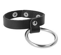 Cockring en métal pour le pénis et les testicules - Profondeur: 25 mm, Rayon: HOMME, Couleur: Noir, Largeur: 100 mm, Longueur: 135 mm
