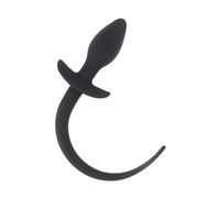Darkness Bondage Anal Plug 28cm Silicone Noir 1pc