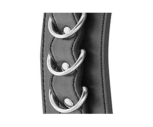 Darkness Darkness Menottes de chevilles en cuir PU Noir Réglables 80 g