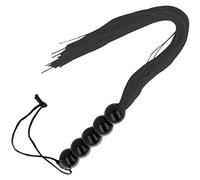 DARKNESS SENSATIONS Fouet de Bondage, Noir, 45 cm de Longueur, Poignée Ergonomique, Collection Restrictions