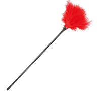 DARKNESS SENSATIONS Stylo Stimulant Érotique, Rouge, 42cm, Plume Chatouillante avec Poignée, pour Jeux de Couple