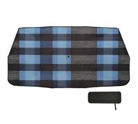 Darkslateblue Buffalo Plaid Check Tartan Scotland Shade pour pare-brise de voiture parapluie pliable comme on le voit à la télé Produits Véhicules protectsor de parabrisas