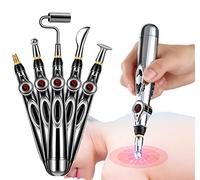 DarkSwan Stylo Acupuncture, Stylo d'acupuncture électronique 5 en 1 pour soulager la Douleur, Puissant Baton de Massage Meridian Energy Pulse, alimenté par 1 Pile AA