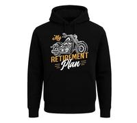 Darkwear My Retirement Plan-A MotorcycleHoody Sweat à capuche pour homme, Sweat à capuche noir, M