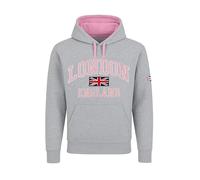 Darkwear Sweat à capuche brodé de qualité supérieure pour homme, Londres Angleterre - Rose, XS
