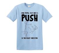 Darkwear T-shirt décontracté pour homme avec inscription « Some People Just Need », T-shirt bleu ciel imprimé noir, XXL