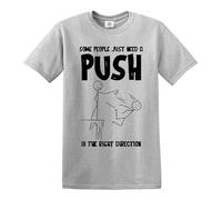 Darkwear T-shirt décontracté pour homme avec inscription « Some People Just Need », T-shirt gris imprimé noir, 3XL