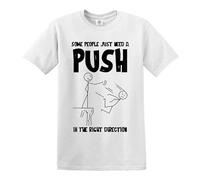 Darkwear T-shirt décontracté pour homme avec inscription « Some People Just Need », T-shirt Noir/blanc, 3XL