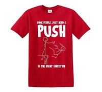 Darkwear T-shirt décontracté pour homme avec inscription « Some People Just Need », T-shirt rouge imprimé blanc, 3XL