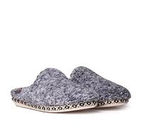 DARLA-SB - Chaussure de maison pour femme en tissu mouton., gris, 43 EU