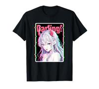 Darling Anime Glitch Devil Horns, Manga rétro Vaporwave Girl T-Shirt