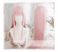 DARLING in the FRANXX 02 Cosplay Wigs Zero Two Wigs 100cm Long Pink Synthetic Hair Perucas Cosplay Wig + Wig Cap