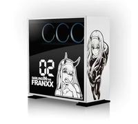 Darling in the Franxxx Autocollant Anime pour boîtier PC, Personnage d'anime Zero Two Graffiti Autocollant, Autocollant de décoration de dessin animé, Imperméable Facile à enlever
