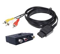 DARLINGTON & Sohns Câble Scart TV pour SNES Super Nintendo N64 GC Game Cube + adaptateur péritel 3 RCA
