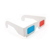 DARLINGTON & Sohns Lot de 60 paires de lunettes 3D en carton - Lunettes 3D simples - Rouge/bleu/cyan