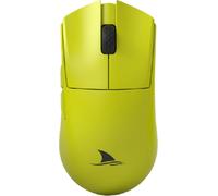 Darmoshark M3s Mini souris de jeu sans fil Bluetooth 2KHz, DPI réglable (jusqu'à 26000 DPI) | Trois ports (BT 5.0+2,4G sans fil+Typ-C) | Programmation personnalisable, Jaune