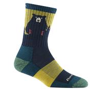 Darn Tough Bear Town Micro Crew l ger pour femme avec chaussettes coussin es (mod le 1970) - Bleu sarcelle fonc moyen