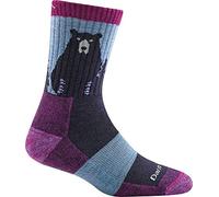 Darn Tough Bear Town Micro Crew léger avec coussin pour femme Équipement d'extérieur, violet, L