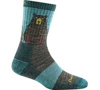 Chaussettes de randonnée pour femmes Darn Tough Bear Town Micro Crew Lightweight Lady aqua M