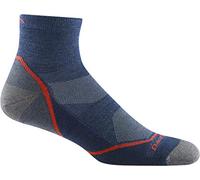Darn Tough - Light Hiker 1/4 Lightweight with Cushion - Chaussettes de randonnée - Unisex L | EU 46-45 - denim