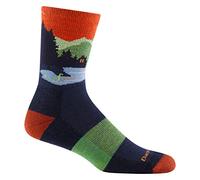 Darn Tough Close Encounters Micro Crew Chaussettes mi-hautes avec coussin pour homme Style 5014, eclipse, Large