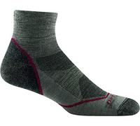 Darn Tough Light Hiker 1/4 Chaussettes de randonnée légères en laine mérinos pour homme avec coussin, L, taupe