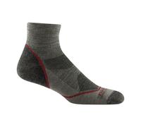 Darn Tough Light Hiker 1/4 Chaussettes de randonnée légères en laine mérinos pour homme avec coussin, M, taupe