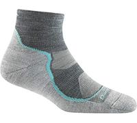 Darn Tough Light Hiker 1/4 Lightweight With Cushion 1987 Femme | 54 % laine mérinos, orteils sans couture, coussin sous le pied, garde les pieds au sec, performance par tous les temps