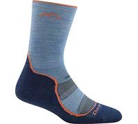 Darn Tough, Light Hiker (#1972), Laine mérinos, Micro Crew, Chaussettes de randonnée légères et rembourrées pour homme, denim, M