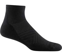 Darn Tough (Style 1055) Chaussettes 1/4 ultra légères avec coussin pour homme - noir - Large