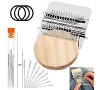 Darning loom portable, petit kit de métier à tisser pour le tissage et la laine, mini darning loom set pour raccommodage rapide des chaussettes, jeans et vêtements, complets débutants（14 Crochets）