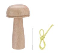 Darning Mushroom, Wooden Sewing Tool, Gradual Curvature, Easy Mending with Strong Handle, 4.33x2.36x2.36 Inches for Repairing Hats, Pants, Sweaters, and More