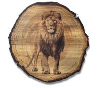 DARO Design Tableau mural Lions Taille 30 cm - Impression d'art prête à accrocher - Décoration murale Thème chasse, nature, animaux