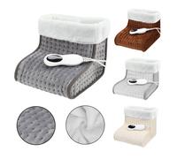 Daromigo Chauffe-pieds massant ,Doublure ultra-douce,Télécommande filaire,gris foncé CHAUFFERETTE ELECTRIQUE