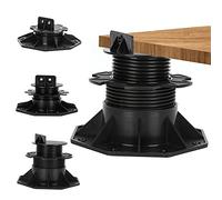Daromigo Lot de 10 plots de terrasse réglables en hauteur 18-30 mm - Pieds réglables - Pour lames de terrasse, sous-construction