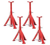 Daromigo Lot de 4 chandelles de support pliables pour voiture, niveau 3, hauteur réglable de 280 à 365 mm, support de charge élevée